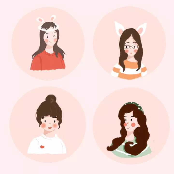 q版婚礼logo头像设计,插画头像手绘婚礼