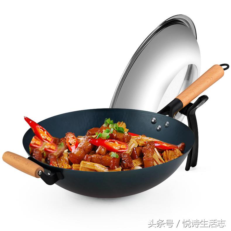 原生态手工铁锅健康炒菜锅,传统铁锅制作