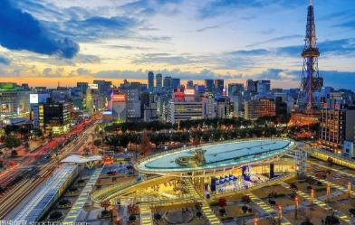 名古屋日落漫步,漫步日本横滨