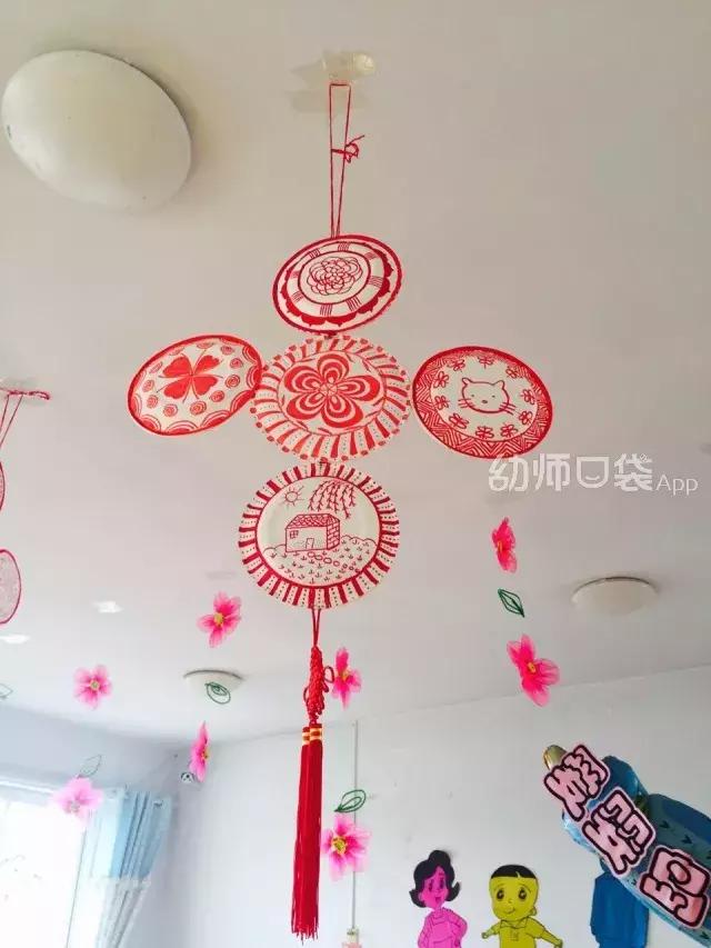 废旧材料创意吊饰,虎年新年环创废旧材料吊饰幼儿园