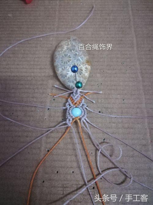 编绳项链背云的编法,宝宝平安扣编绳项链编法