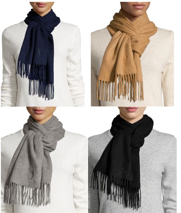 大牌围巾经典款,大牌围巾戴法简单好看