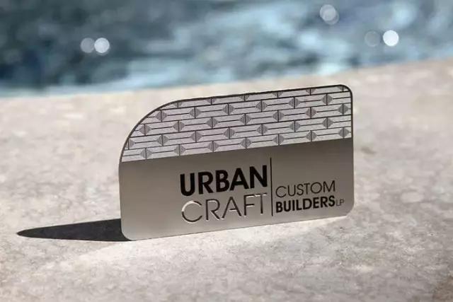 黑色金属名片,纯黄金名片