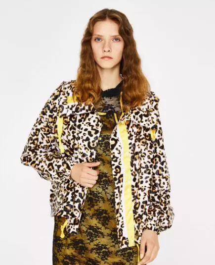 加绒加厚豹纹外套女冬,保暖外套女加厚加绒豹纹