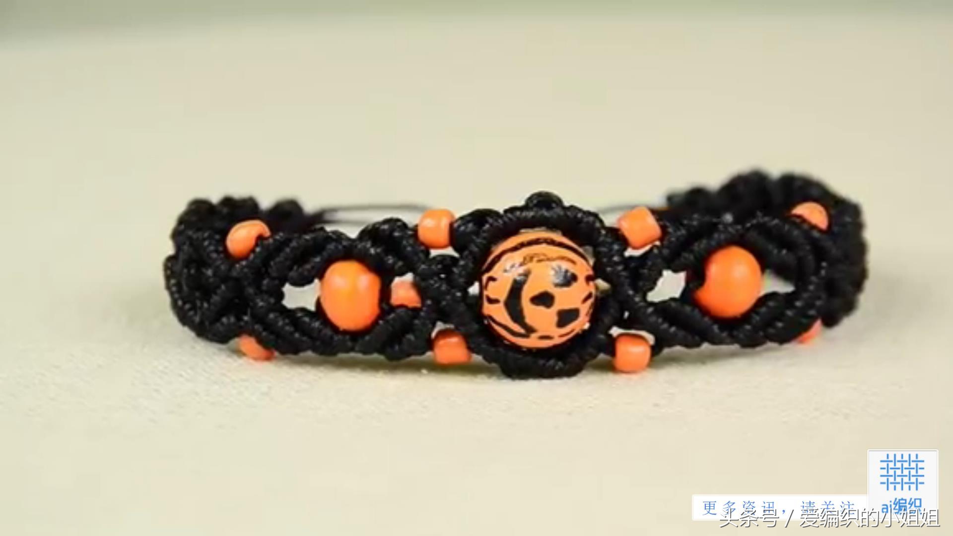 红色手链女款2022年新款编织教程,粉紫色鱼尾轮回手链编织教程