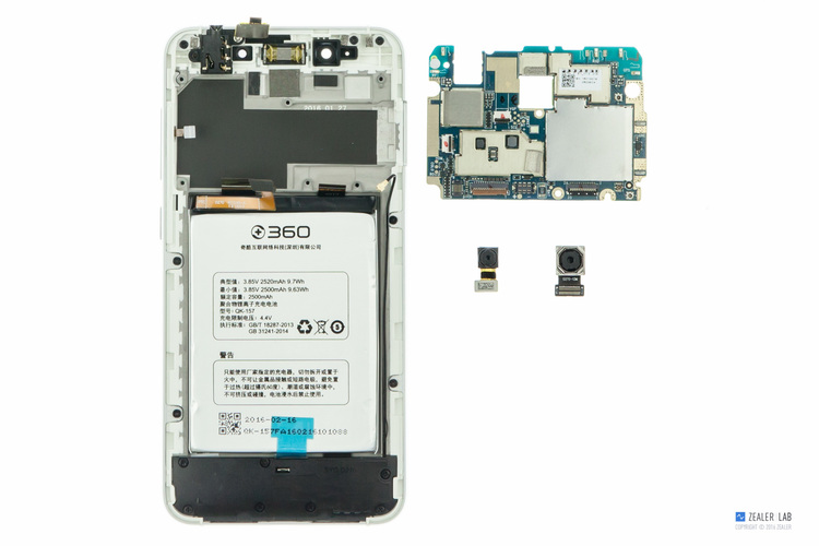 拆解360拇指相机,360f4手机