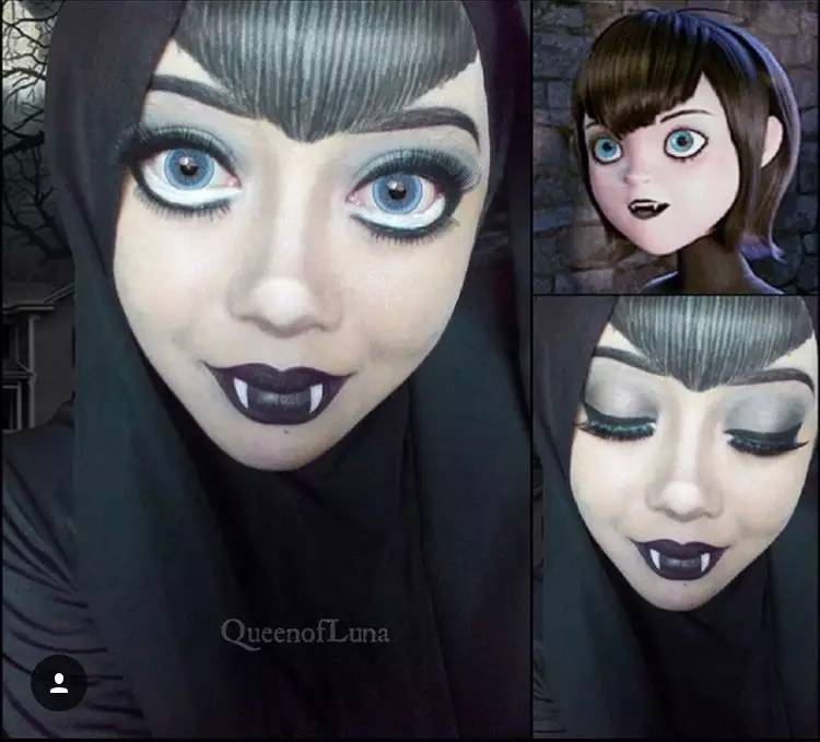 姑娘你把自己化成这样可以直接去迪斯尼上班了