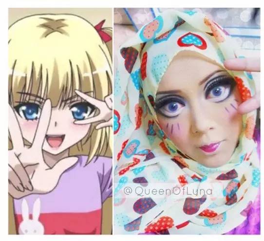 姑娘你把自己化成这样可以直接去迪斯尼上班了