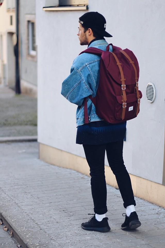 男生提升气质法则,男士气质双肩背包