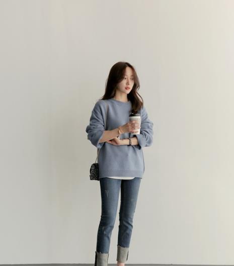 毛衣怎么搭配好看2018韩国流行毛衣最美搭配
