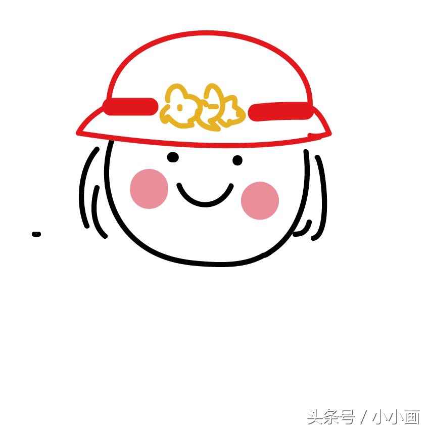 推荐各种帽子画法教程,儿童太阳帽子简单画法