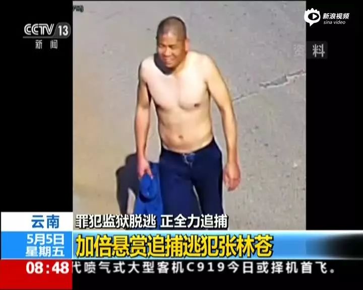 云南越狱张林苍现状,张林苍逃亡视频