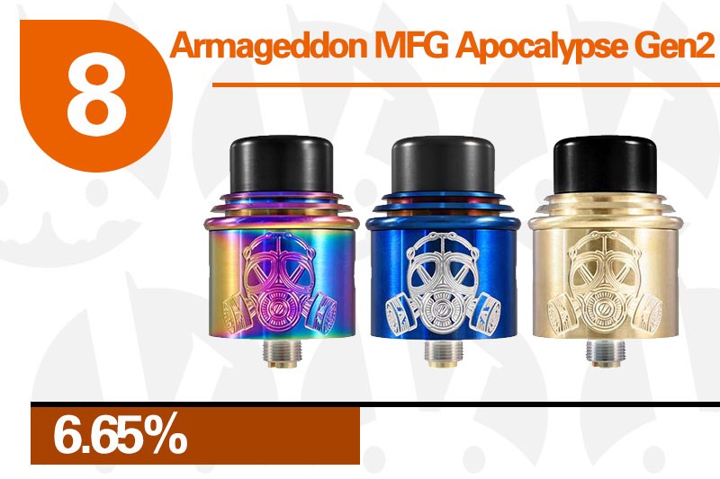 英国2017*子烟电**大奖的重头戏来了,RDA雾化器TOP10榜单出炉