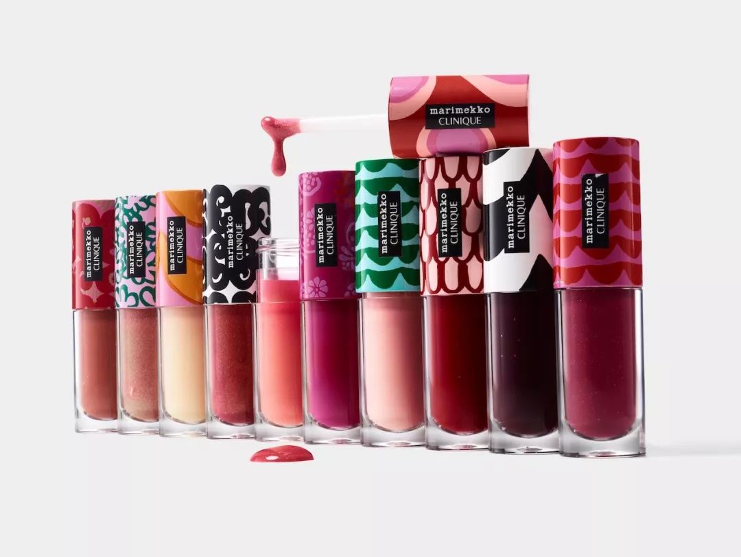 芬兰家饰品牌Marimekko与化妆品倩碧联手打造的彩妆,用在哪儿?