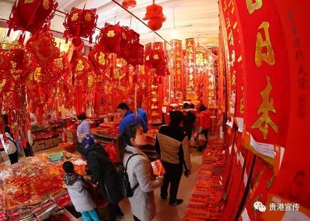 年味十足街拍图片大全,春节贵港街头