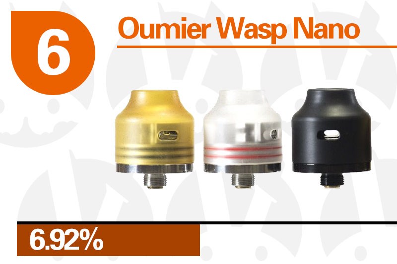 英国2017*子烟电**大奖的重头戏来了,RDA雾化器TOP10榜单出炉