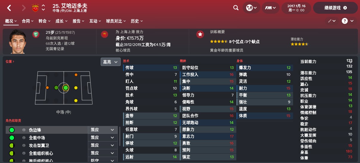 fm看球员,fm中超五大联赛