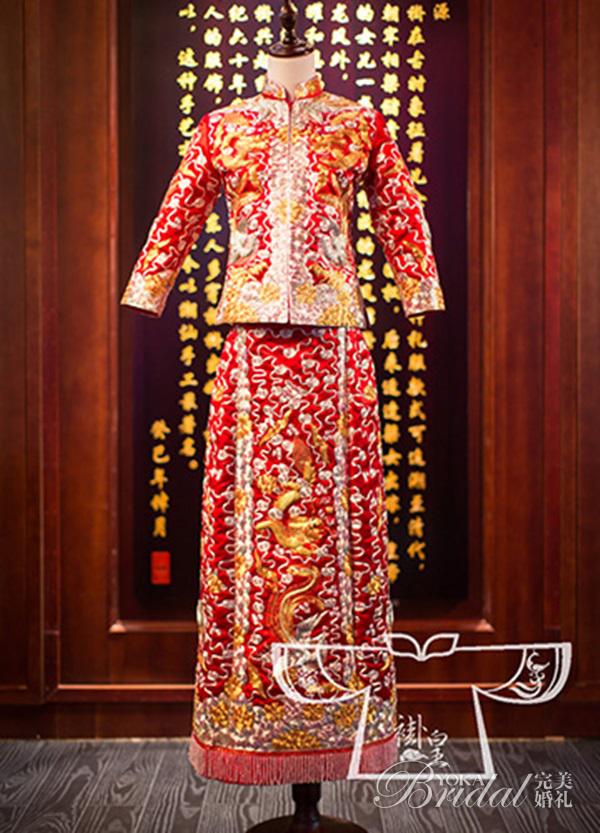 新娘穿龙凤褂有什么讲究,微胖新娘龙凤褂怎么挑选