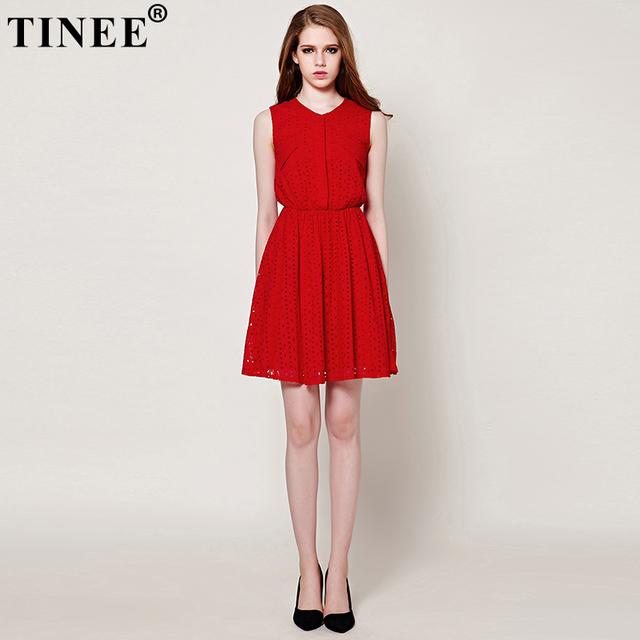 夏季大红裙淑女型,夏天迷人小红裙