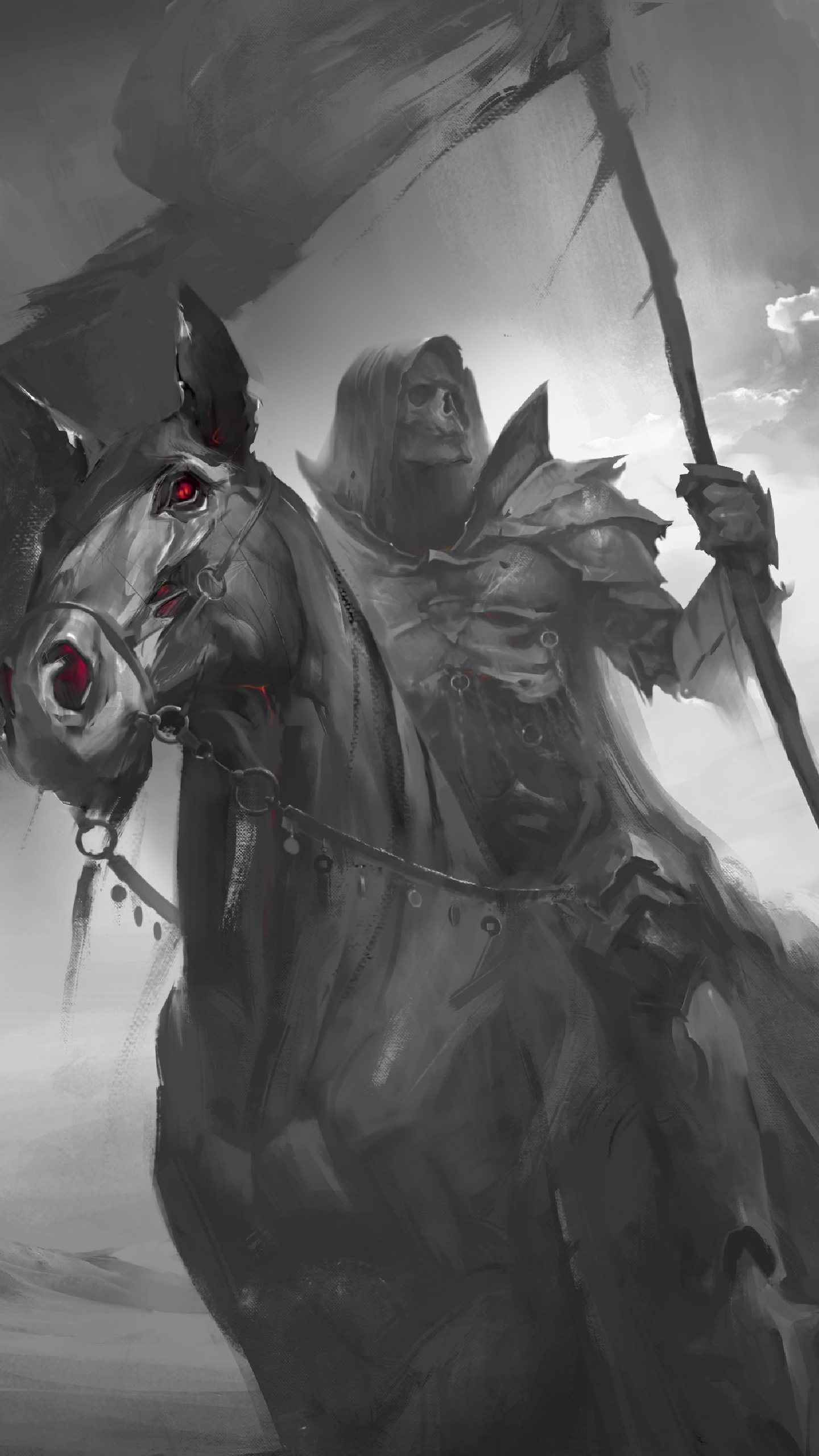 精选手机壁纸,纯粹的幸福意境黑白灰手机壁纸