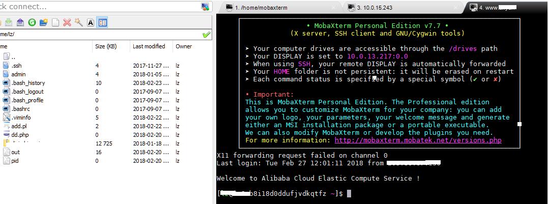 ssh常用工具,mobaxterm远程登录ssh