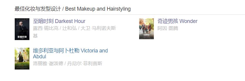 第90届奥斯卡获奖电影,第90届奥斯卡完整获奖名单