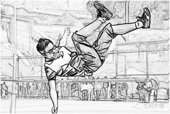 手绘田径比赛动画,校运会简笔画绘画