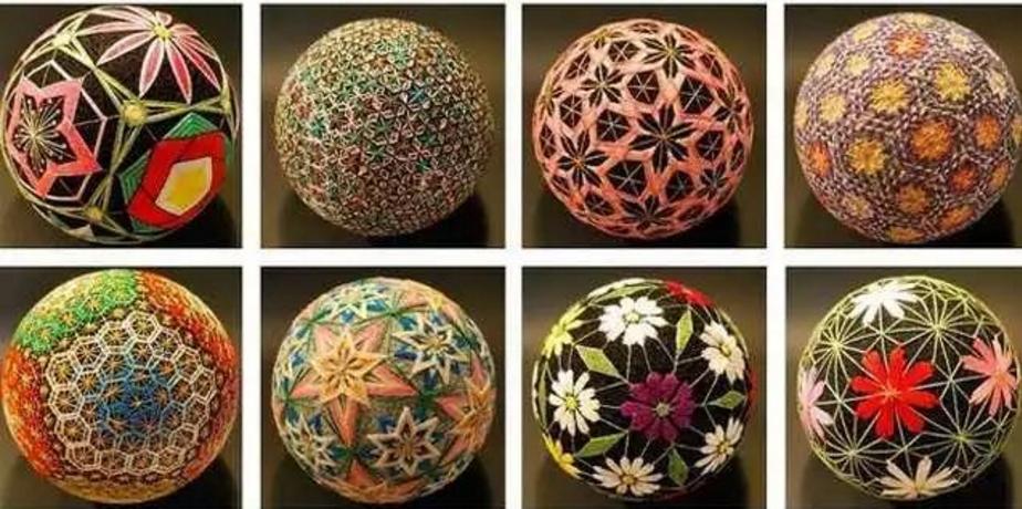美轮美奂手鞠球制作经典教程,手鞠球制作装饰
