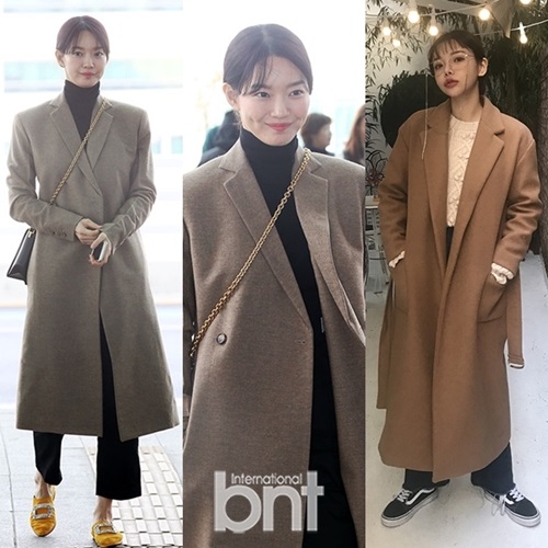 初春怎么穿才时尚？韩女星三款大衣中找答案