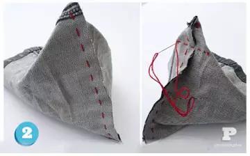 旧物改造牛仔裤收纳盒,旧牛仔改造壁挂收纳袋