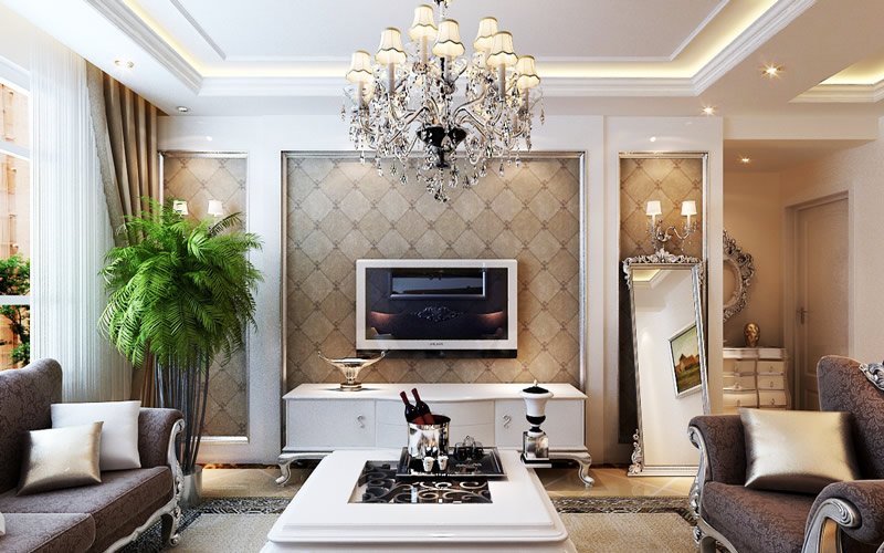 文化石电视背景墙适合什么风格,木饰面电视背景墙轻奢风格高级感