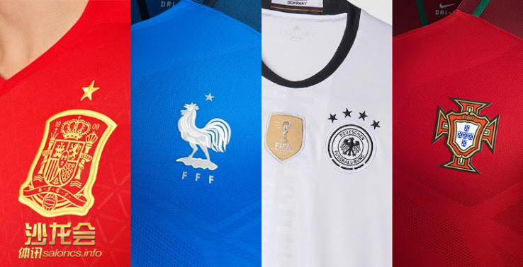 欧洲杯各队球衣展示,这届欧洲杯最好看的球衣