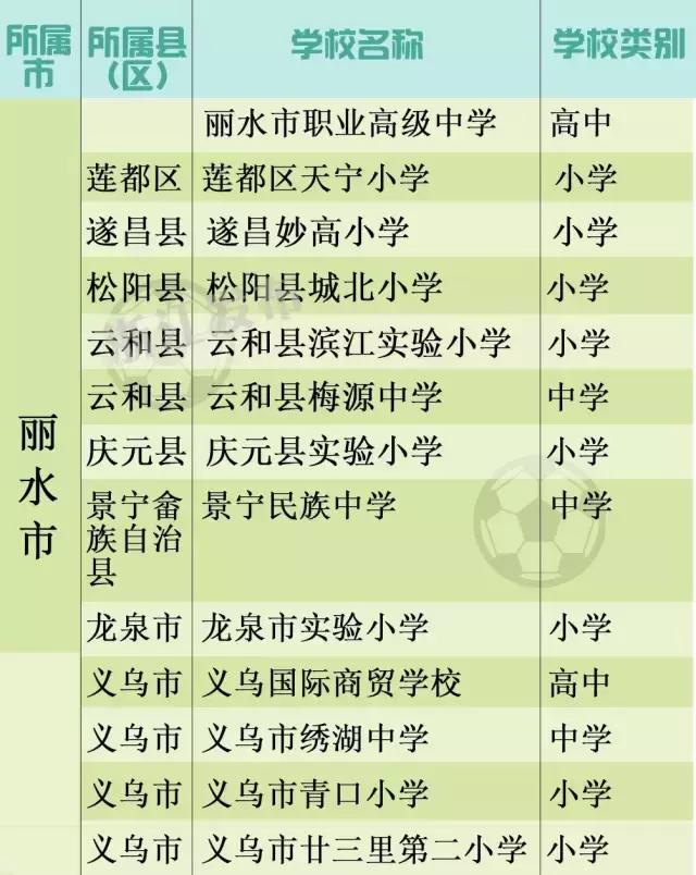 教育部首批校园足球特色学校名单,青少年校园足球特色学校2038所