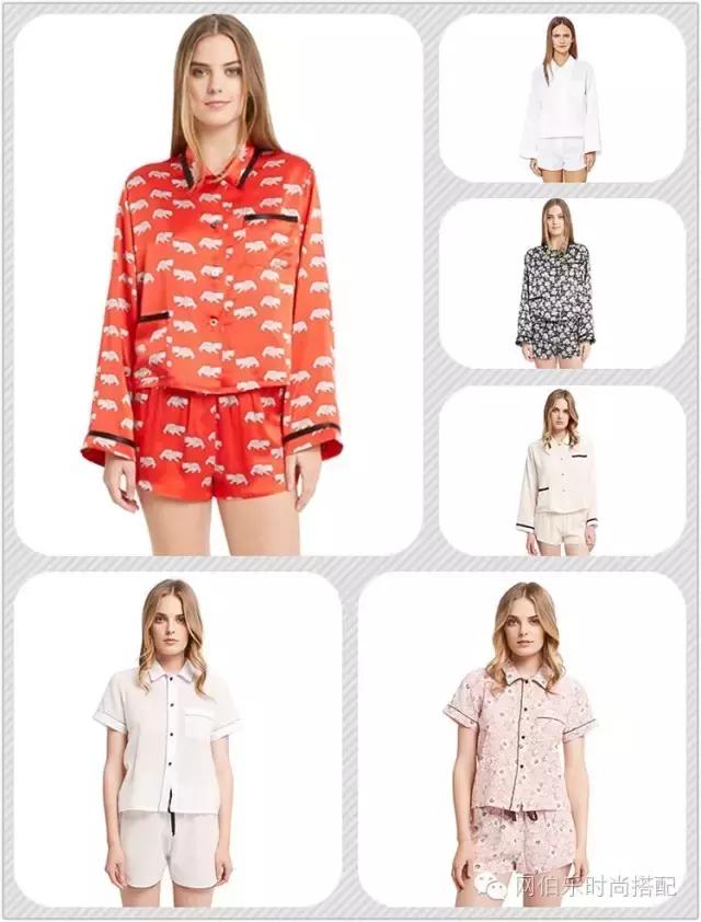 慵懒风宽松睡衣,宽松慵懒风睡衣