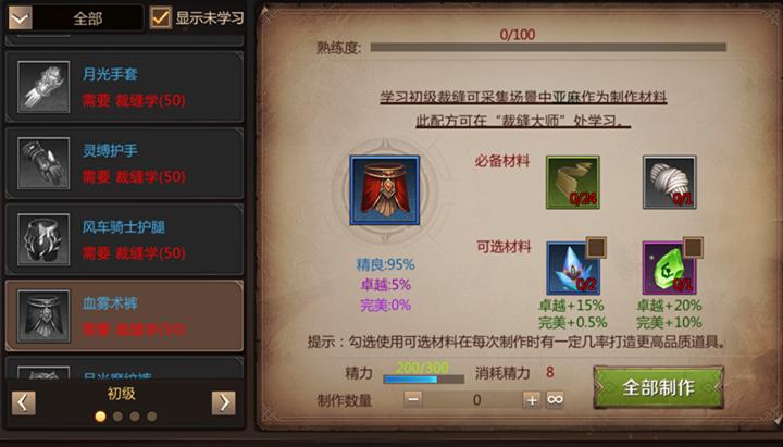 裁缝学徒能赚钱吗,我叫mt4转职什么职业好