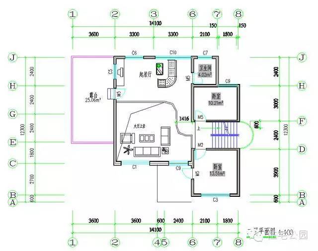 新农村户型平面图,新农村自建房兄弟双拼户型