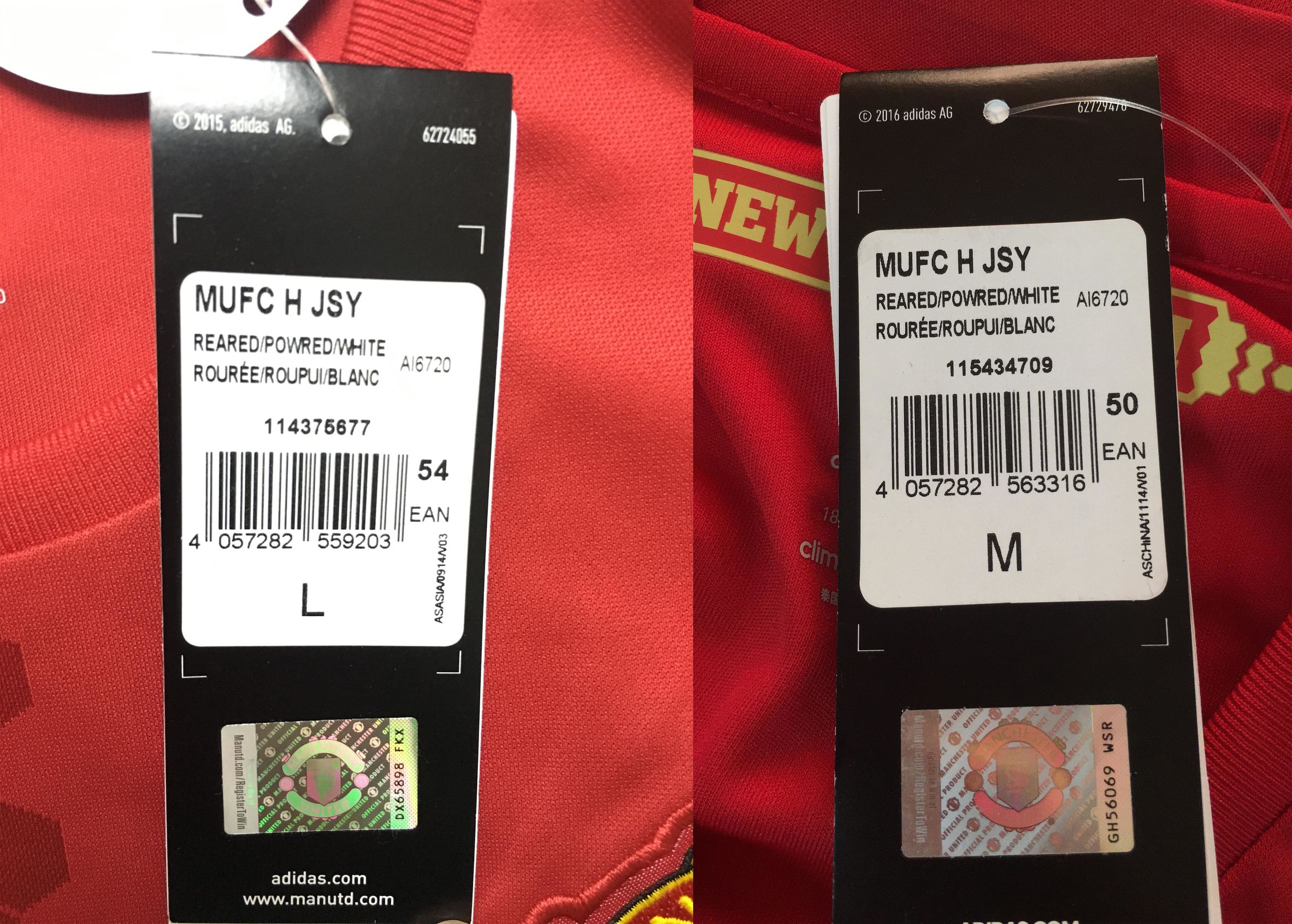 曼联2016主场球衣,曼联16-17赛季