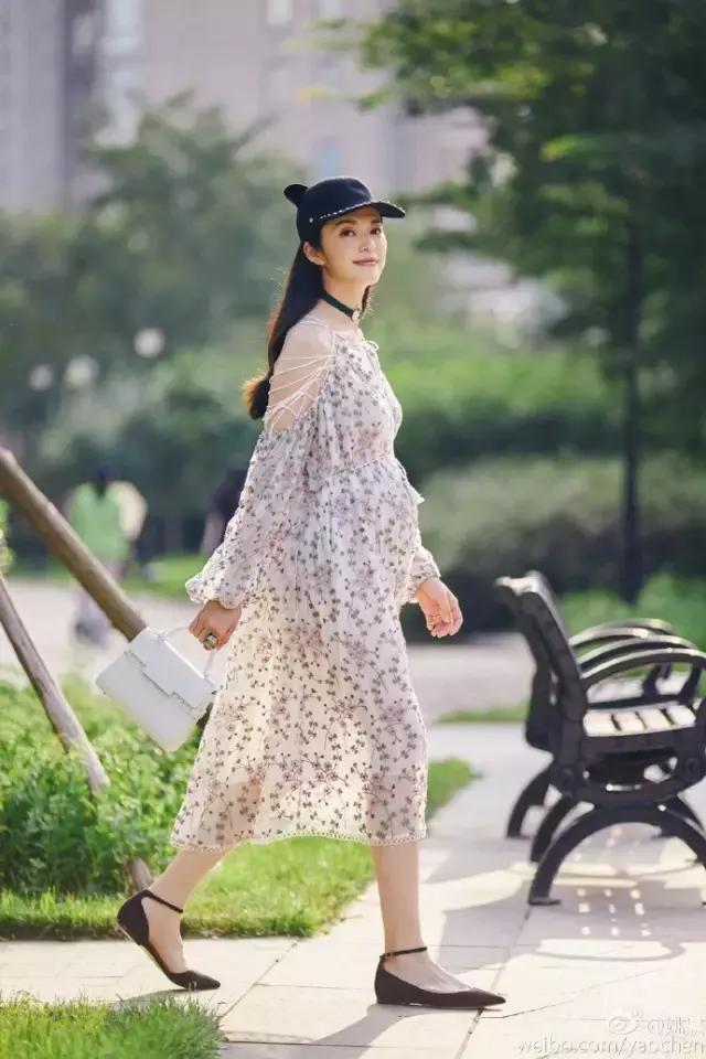 姚晨孕妈照,孕妈惊艳的图片