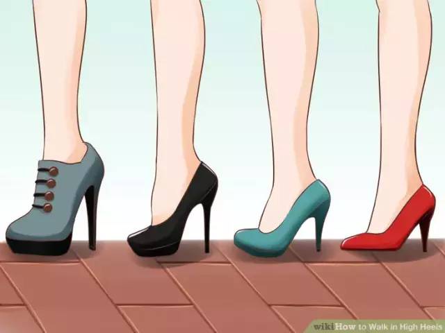 一穿高跟鞋走路就外八怎么办,女人穿高跟鞋不会走路