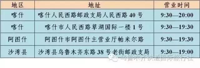 最新乌鲁木齐火车票代售点,最新乌鲁木齐市火车票代售点