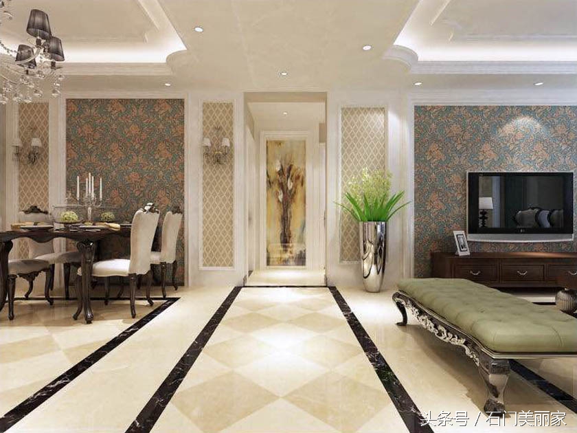 石家庄中基碧域135平米三室两厅两卫一厨简欧风格浪漫雅居