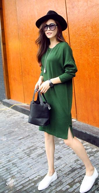 时尚秋款气质连衣裙穿搭,秋季连衣裙减龄显瘦洋气上档次