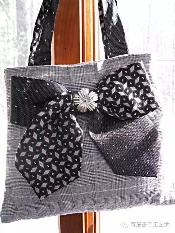 旧领带变身戒指收纳台,旧领带变废为宝