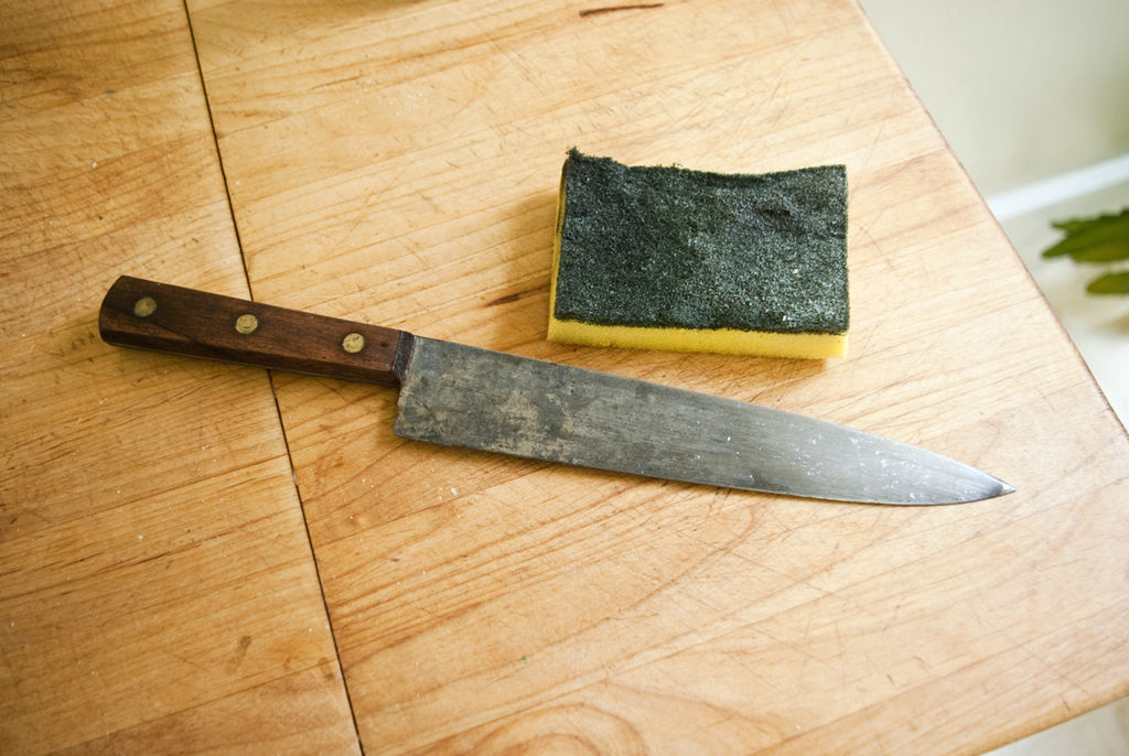 刚磨好的旧菜刀怎样才能不生锈,如何修复老旧菜刀