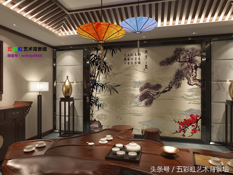 现代中式艺术漆电视背景墙,新中式电视背景墙雕刻