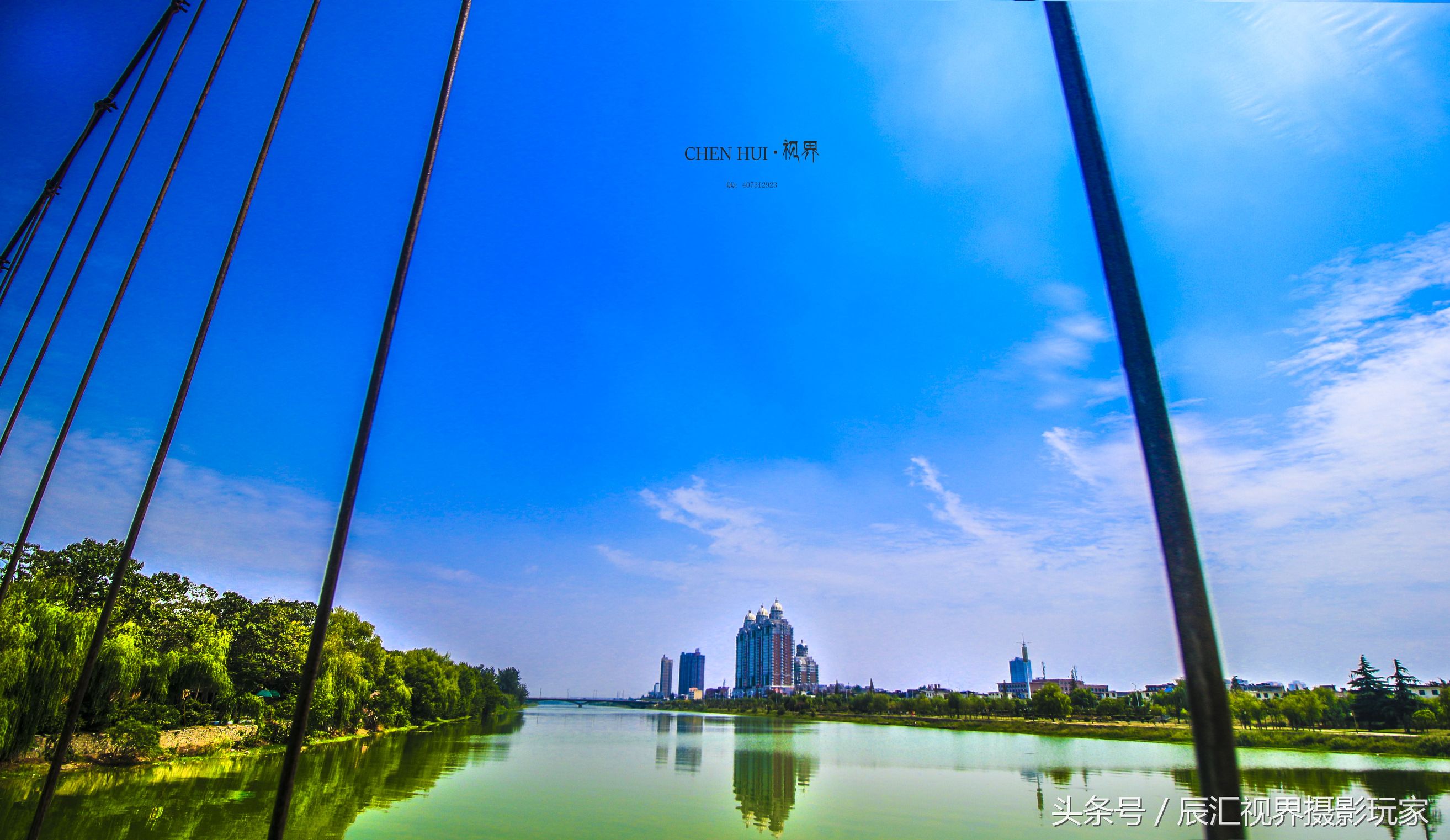 碧水蓝天俏宛城，水岸沙滩似海景
