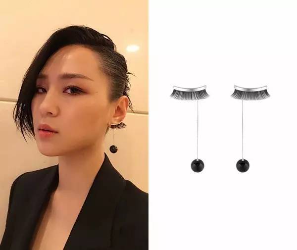 刘涛同款星星耳饰,刘涛同款珍珠耳环