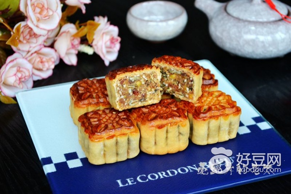 广式火腿五仁月饼,五仁金华火腿月饼好吃吗