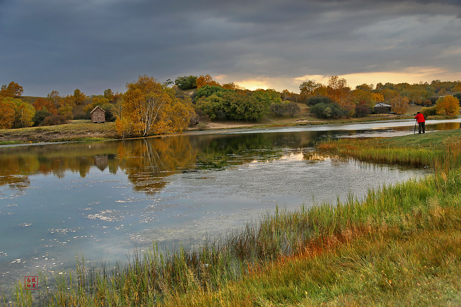 坝上草原雪景航拍,坝上草原秋景美图