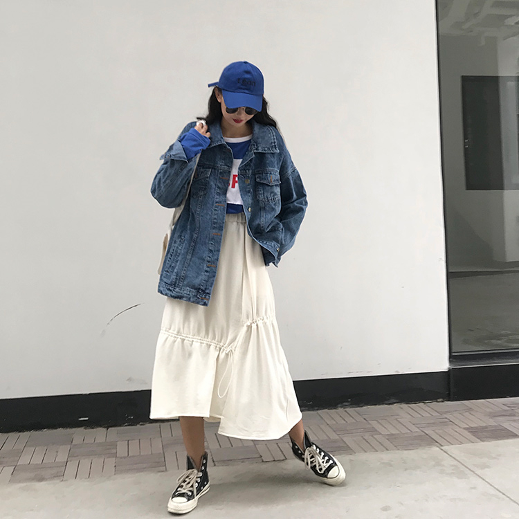 牛仔外套怎么搭配显瘦,女士修身显瘦牛仔外套